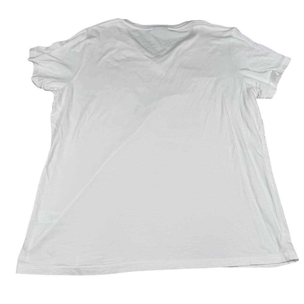 Canon Camera Evolution Timeline Graphic V-Neck T-Shirt White XXL EOS 5D Mark IV - Picture 2 of 7